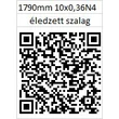 Kép 2/2 - 10x0,36 NV4 1770 mm Éledzett Forestill szalagfűrészlap