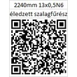 Kép 2/2 - 13x0,5 NV6 2240 mm Éledzett Forestill szalagfűrészlap