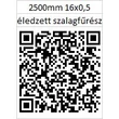 Kép 2/2 - 16x0,5 NV6 2500 mm Éledzett Forestill szalagfűrész lap