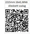 Kép 2/2 - 16x0,36 NV6 2215 mm Éledzett Forestill szalagfűrész lap