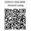 16x0,36 NV6 2360 mm Éledzett Forestill szalagfűrész lap