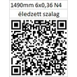 Kép 2/2 - 6x0,36 NV4 1490 mm Éledzett Forestill szalagfűrészlap