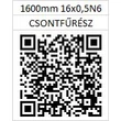 Kép 2/2 - 16x0,5 N6 1600 mm Hentes szalagfűrészlap