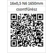Kép 2/2 - 16x0,5 N6 1650 mm Hentes szalagfűrészlap